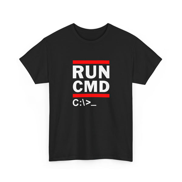 Run CMD T-Shirt, Geek T-Shirt, Nerd Shirt, Tech Humor Tee, Programmer Gift, Coding Tee, IT Humor Shirt, Funny Computer Shirt