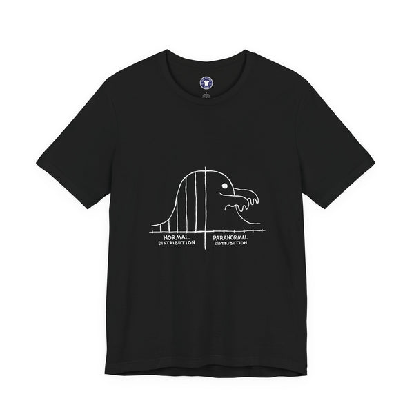 Math Statistics Paranormal Distribution Ghost - Premium Unisex Crewneck T-Shirt