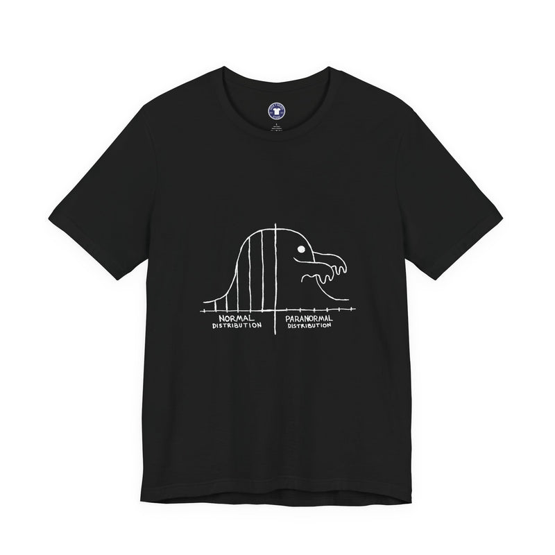 Math Statistics Paranormal Distribution Ghost - Premium Unisex Crewneck T-Shirt