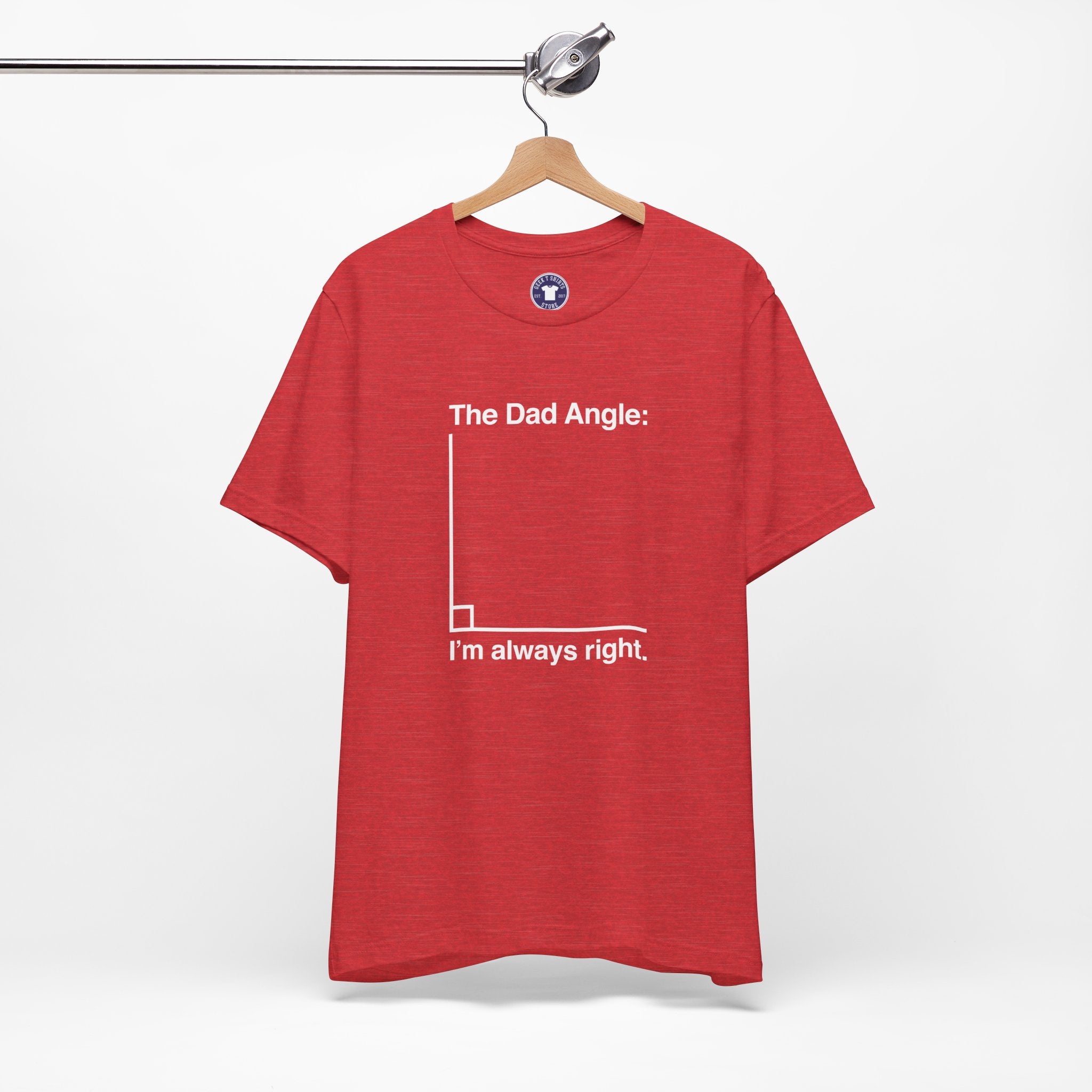 The Dad Angle Math Shirt - Geeky Father's Day Shirt - Premium Unisex Crewneck T-Shirt