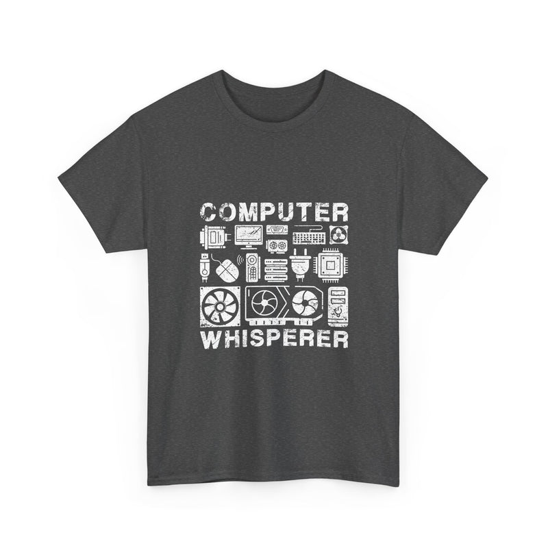 Computer Whisperer T-Shirt, Geek T-Shirt, Nerd Shirt, Tech Lover Tee, Programmer Gift, Retro Computer Parts Art, Electronics Enthusiast Top