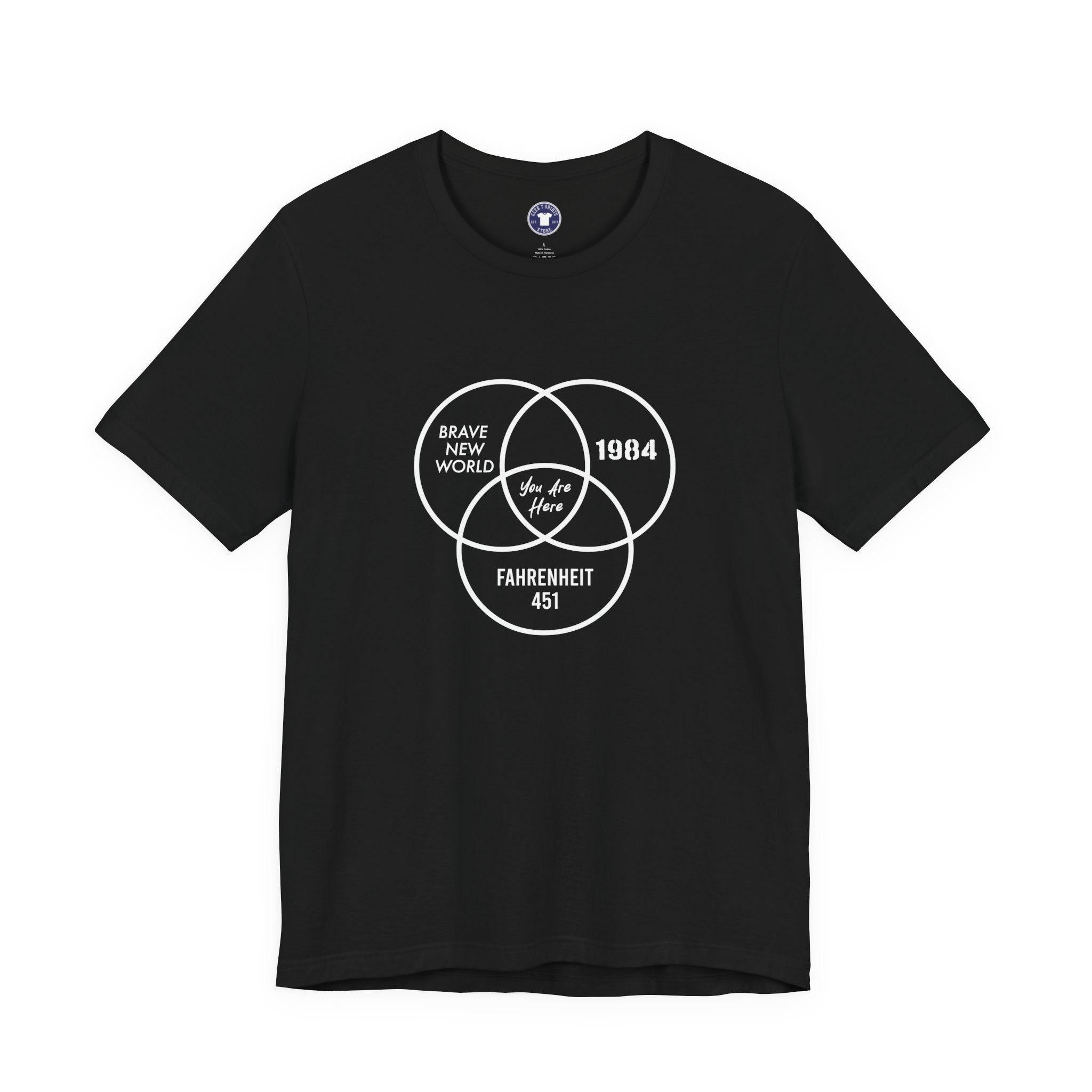 You Are Here - Dystopian Books - Premium Unisex Crewneck T-Shirt