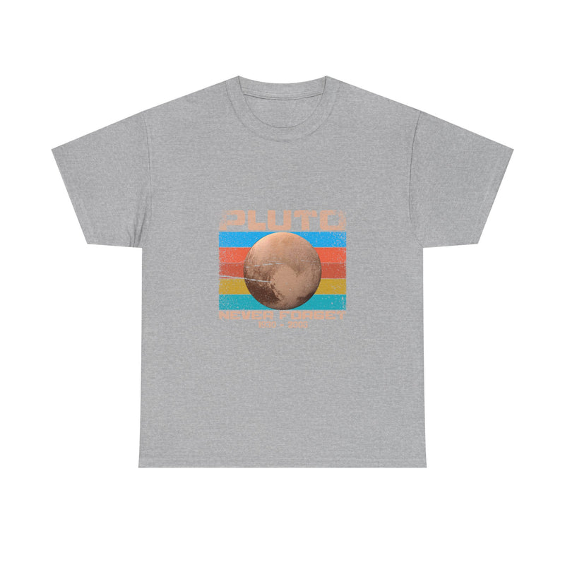 Pluto Never Forget T-Shirt, Retro Vintage Planet Tee, Space Lover Gift, Geek T-Shirt, Nerd Shirt, Astronomy Art Shirt, Solar System Top