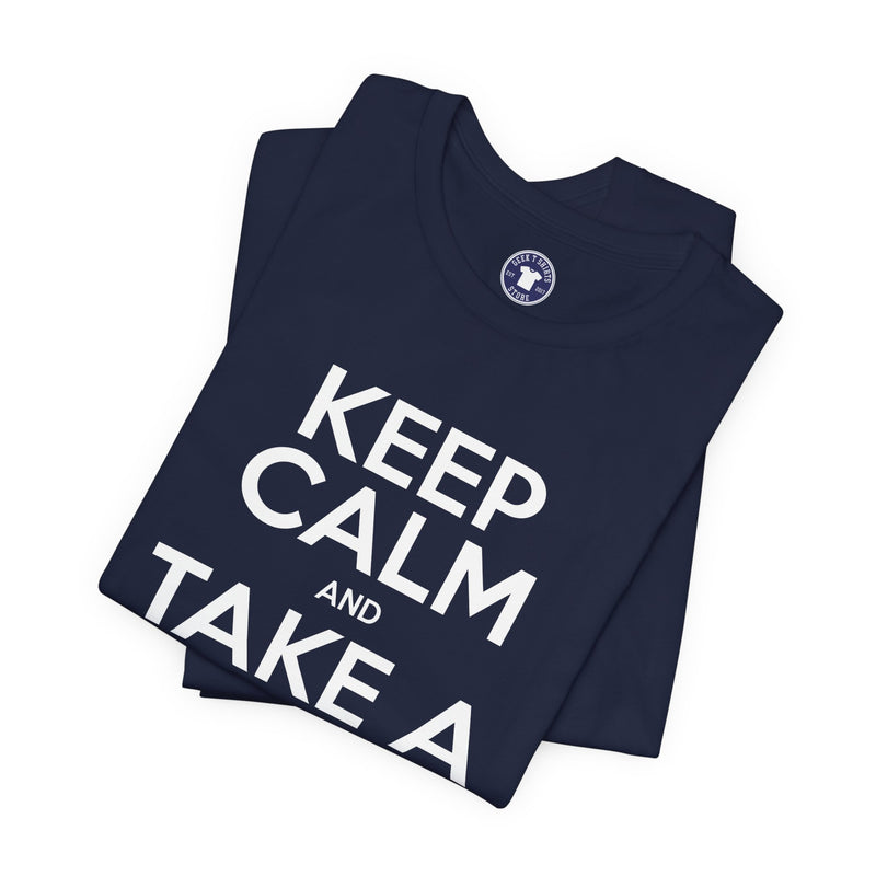 Keep Calm And Take A Break - Computer Shirt - Premium Unisex Crewneck T-Shirt