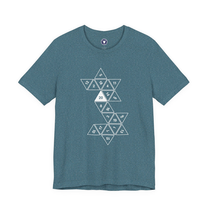 20 Sided Roll Playing Die - Premium Unisex Crewneck T-Shirt