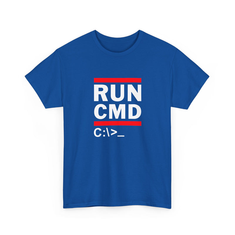Run Cmd C - It Shirt - Funny Coder Shirt - Ms-Dos - Regular Unisex Crewneck T-Shirt