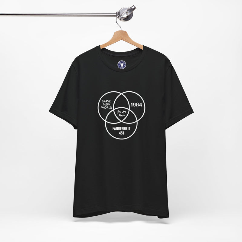 You Are Here - Dystopian Books - Premium Unisex Crewneck T-Shirt