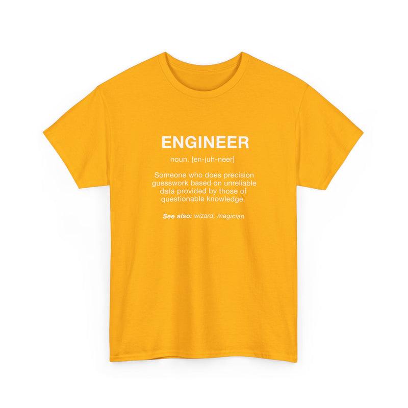 Engineer Noun - Engineering Shirt - Regular Unisex Crewneck T-Shirt