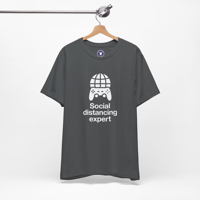 Social Distancing Expert - Premium Unisex Crewneck T-Shirt