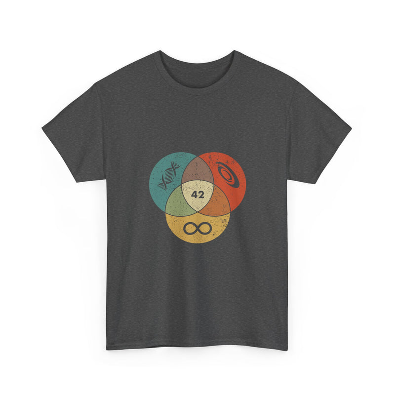 42 T-Shirt Hitchhikers Guide to the Galaxy Shirt Science Infinity DNA Galaxy Tee Geek Humor Gift Sci-fi Nerd Present Top