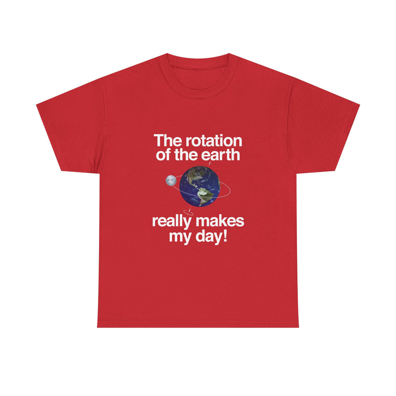 Earth Rotation T-Shirt, Science Geek Tee, Nerd Shirt, Astronomy Gift, Planet Earth Shirt, Space Humor, Science Lover Apparel, Celestial Art