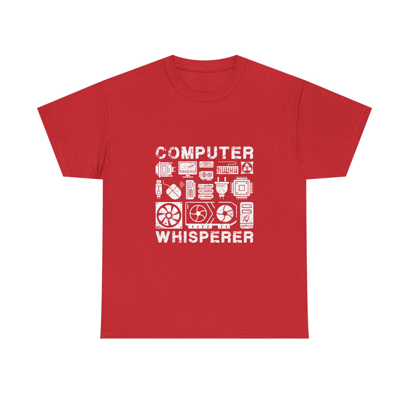 Computer Whisperer T-Shirt, Geek T-Shirt, Nerd Shirt, Tech Lover Tee, Programmer Gift, Retro Computer Parts Art, Electronics Enthusiast Top