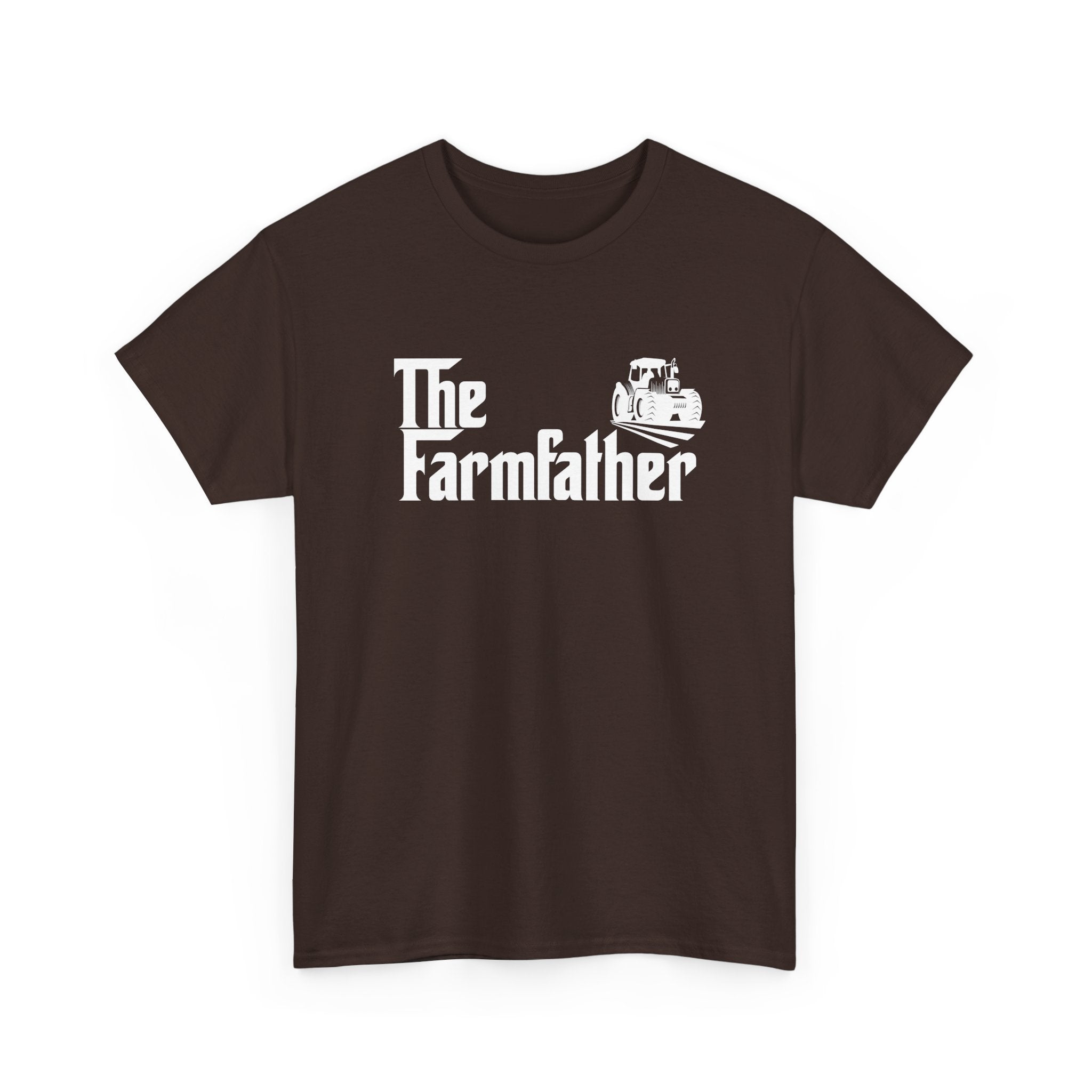 Funny Farmer Shirt The Farmfather Tractor Dad Gift - Unisex Regular Crewneck T-Shirt