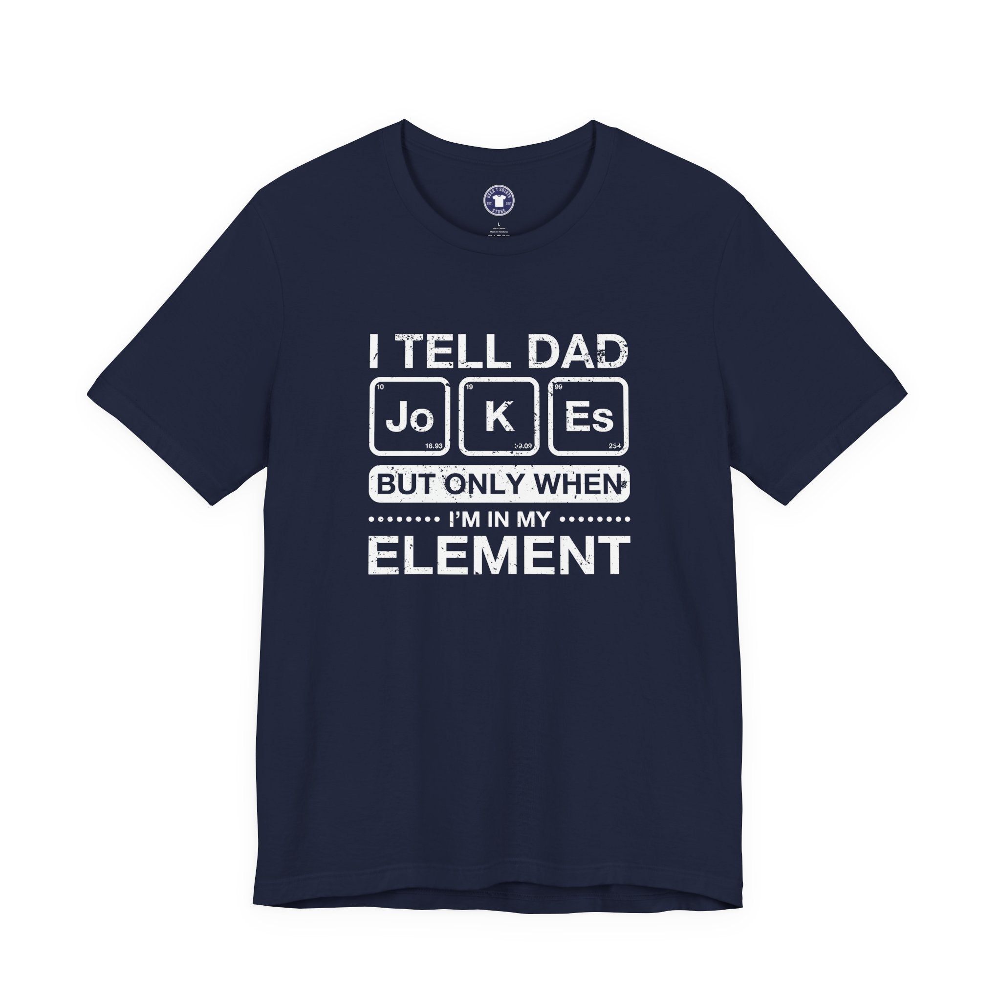 I Tell Dad Jokes - But Only When I'm In My Element - Premium Unisex Crewneck T-Shirt
