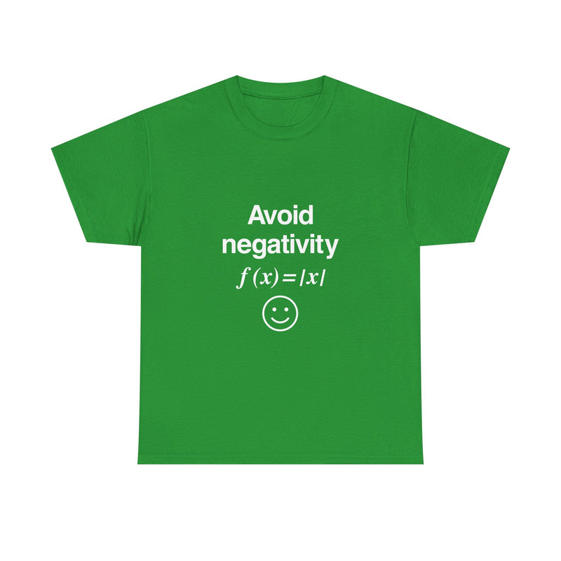 Avoid Negativity T-Shirt, Math Humor Tee, Geek T-Shirt, Nerd Shirt, Positive Vibes Shirt, Funny Math Gift, Science Lover Top, Smile Graphic