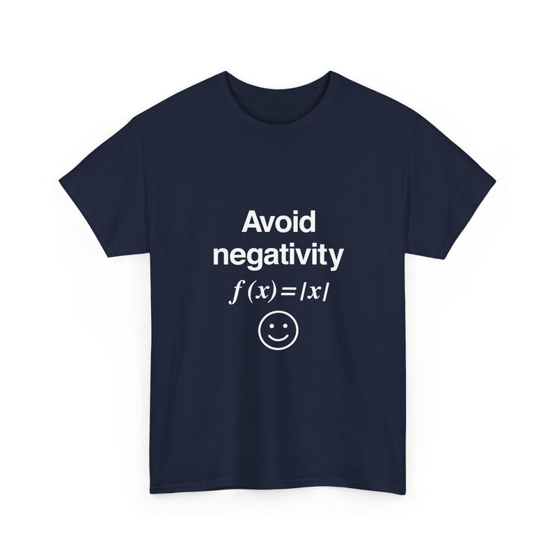 Avoid Negativity T-Shirt, Math Humor Tee, Geek T-Shirt, Nerd Shirt, Positive Vibes Shirt, Funny Math Gift, Science Lover Top, Smile Graphic