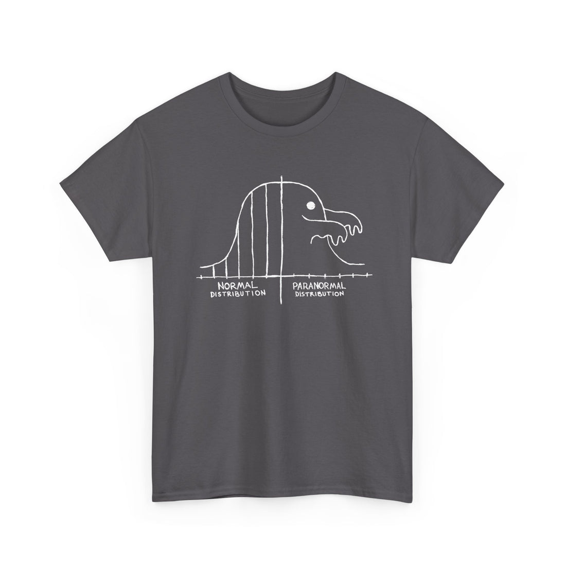 Math Statistics Paranormal Distribution Ghost - Regular Unisex Crewneck T-Shirt