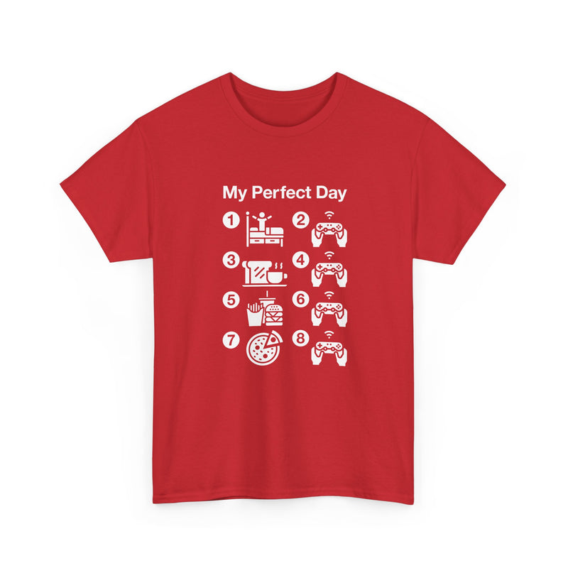 My Perfect Day Gaming - Regular Unisex Crewneck T-Shirt
