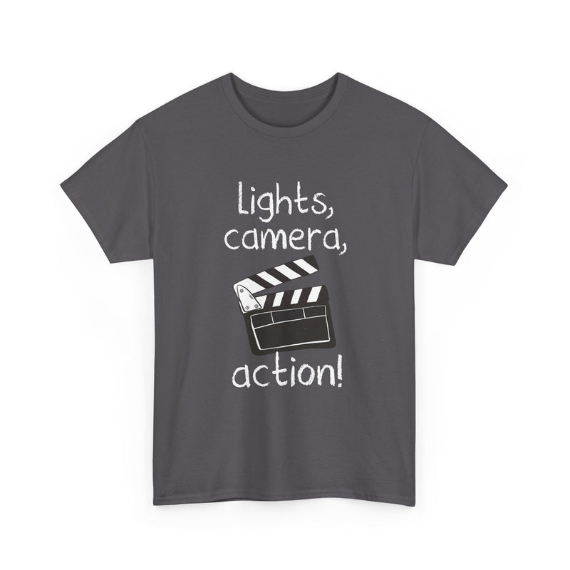 Lights Camera Action -  Unisex Regular Crewneck T-Shirt