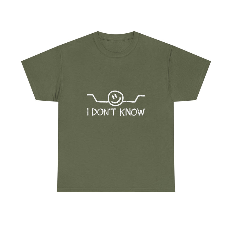 I Don’t Know T-Shirt, Funny Geek T-Shirt, Nerd Shirt, Sarcastic Humor Tee, Casual Graphic Top, Quirky Gift Idea, Minimalist Design Tee