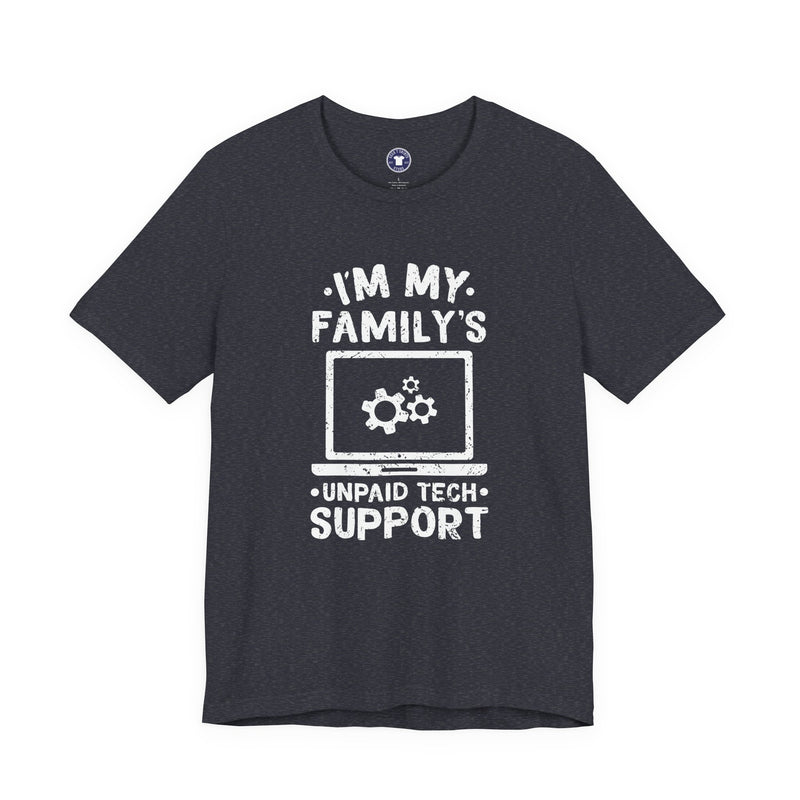 I'm My Family's Unpaid Tech Support - Premium Unisex Crewneck T-Shirt