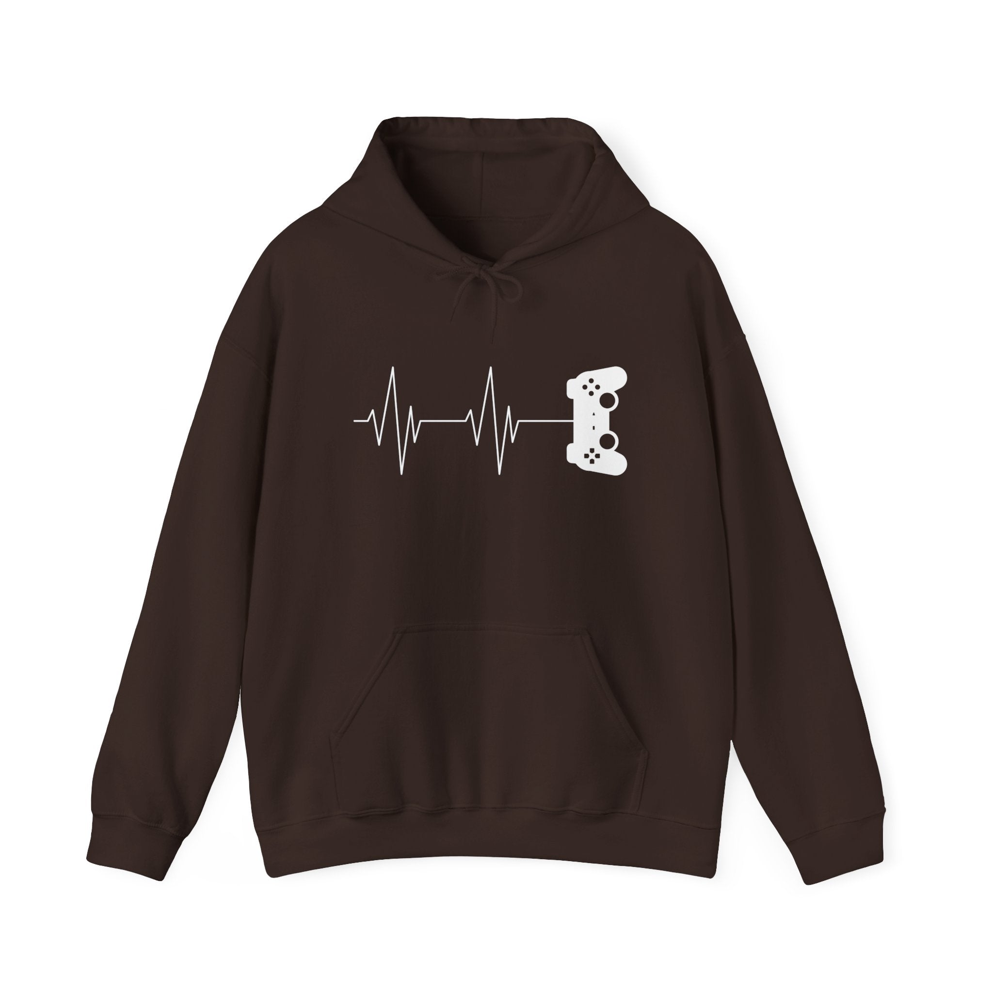 Gamer Heartbeat - Video Gaming Addict Hoodie - Unisex Hooded Sweatshirt