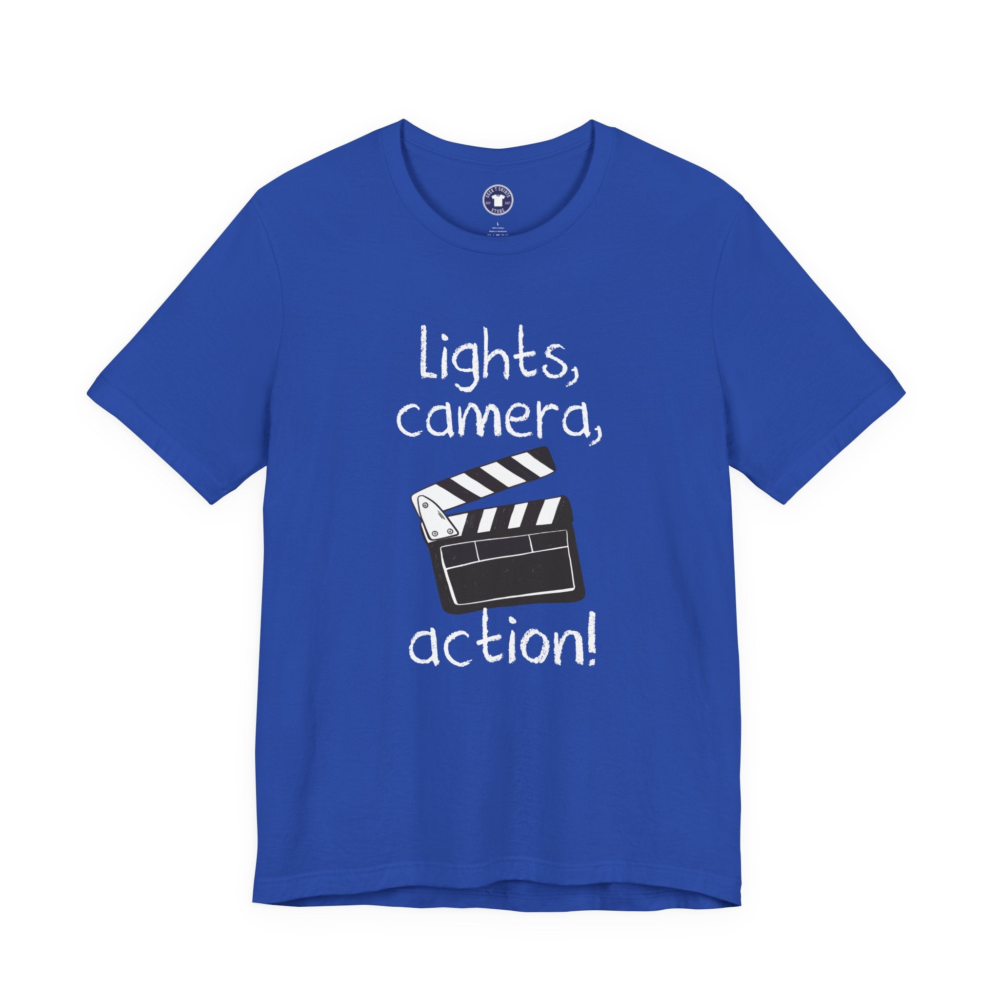 Lights Camera Action - Premium Unisex Crewneck T-Shirt