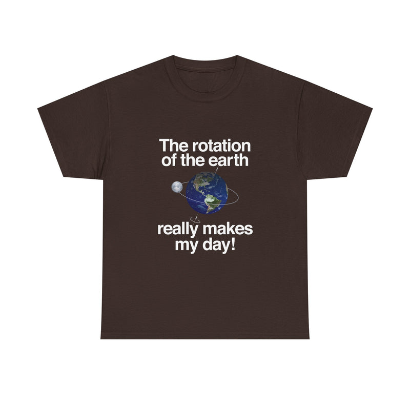 Earth Rotation T-Shirt, Science Geek Tee, Nerd Shirt, Astronomy Gift, Planet Earth Shirt, Space Humor, Science Lover Apparel, Celestial Art