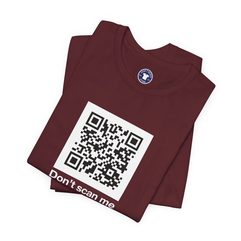 Qr Code Prank - Rick Astley - Dont Scan Me - Premium Unisex Crewneck T-Shirt
