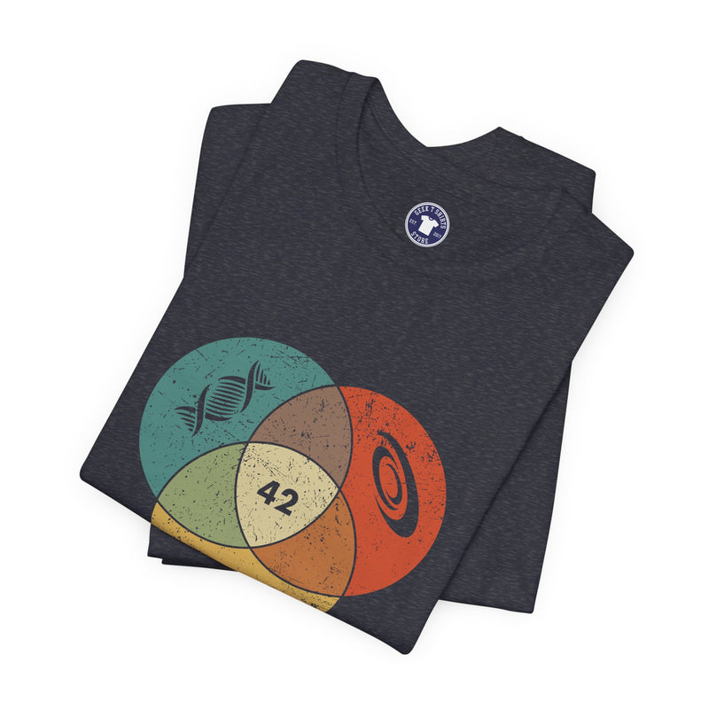 42 Answer To Life The Universe And Everything - Color Version - Premium Unisex Crewneck T-Shirt