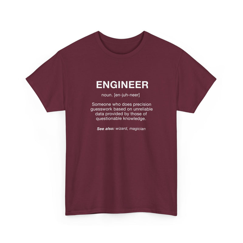 Engineer Noun - Engineering Shirt - Regular Unisex Crewneck T-Shirt