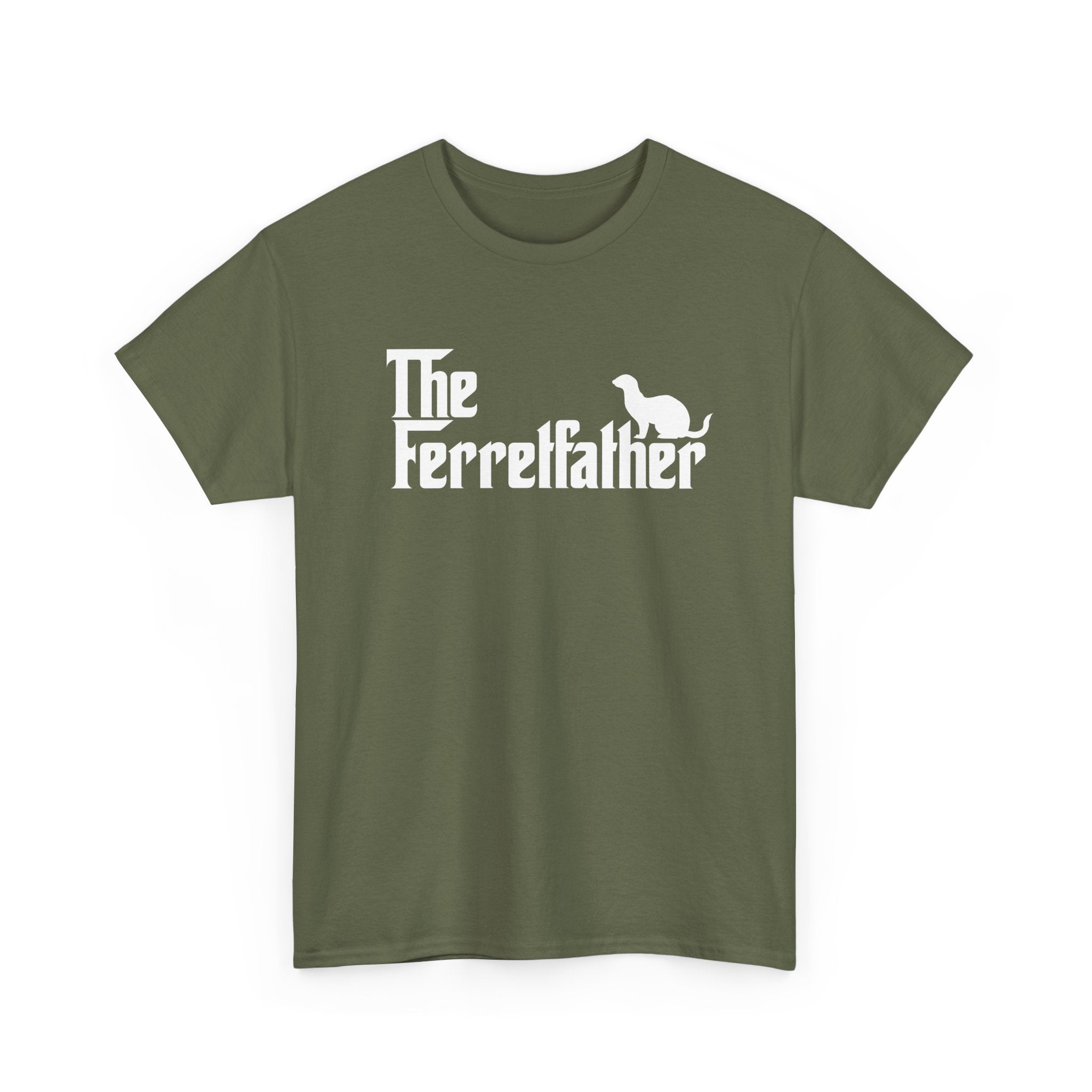 Funny Ferret Shirt The Ferretfather Ferret Dad Gift - Unisex Regular Crewneck T-Shirt