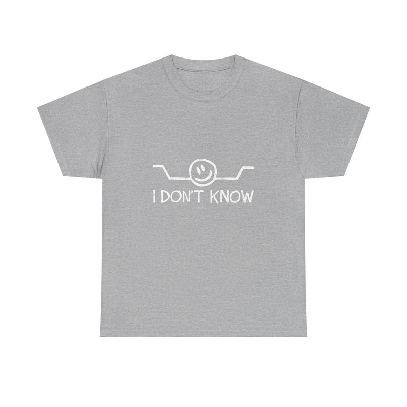 I Don’t Know T-Shirt, Funny Geek T-Shirt, Nerd Shirt, Sarcastic Humor Tee, Casual Graphic Top, Quirky Gift Idea, Minimalist Design Tee