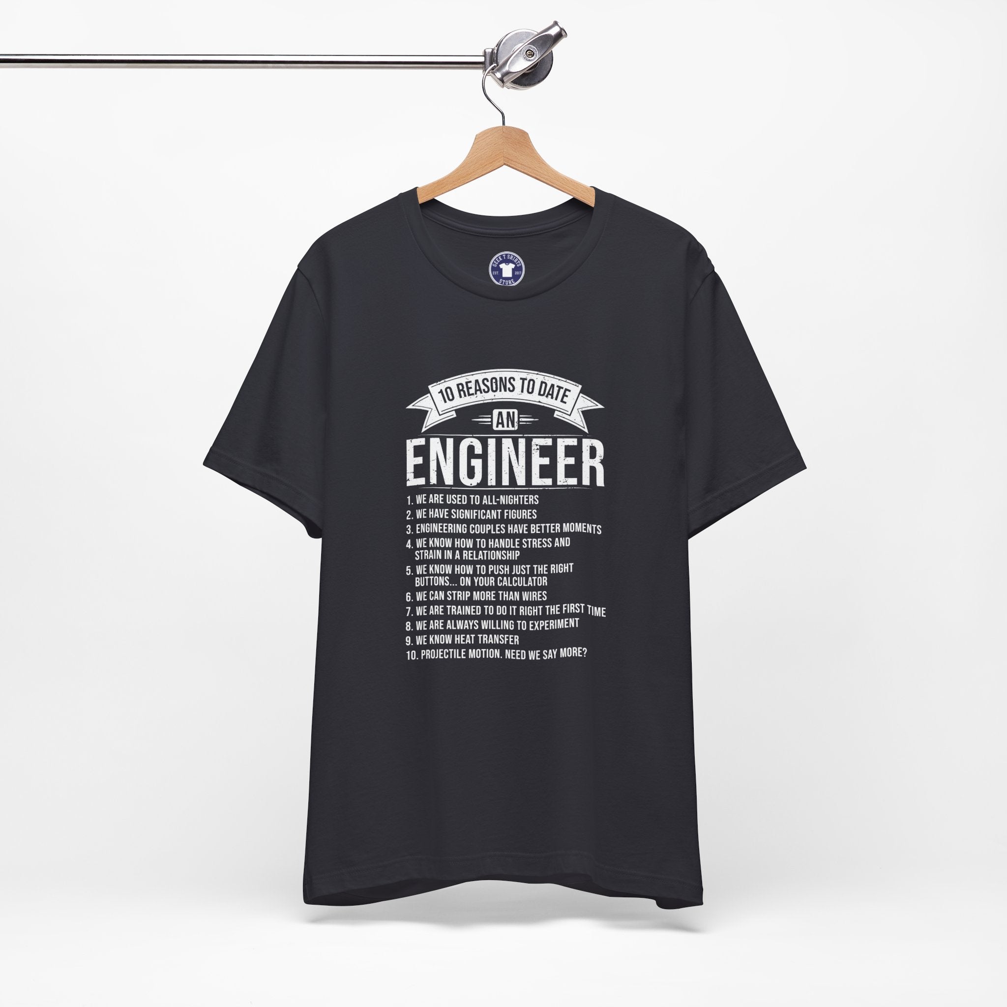 10 Reasons To Date An Engineer Funny Engineering - Premium Unisex Crewneck T-Shirt