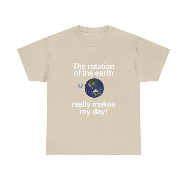 Earth Rotation T-Shirt, Science Geek Tee, Nerd Shirt, Astronomy Gift, Planet Earth Shirt, Space Humor, Science Lover Apparel, Celestial Art