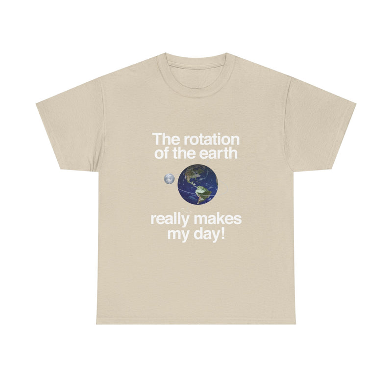 Earth Rotation T-Shirt, Science Geek Tee, Nerd Shirt, Astronomy Gift, Planet Earth Shirt, Space Humor, Science Lover Apparel, Celestial Art