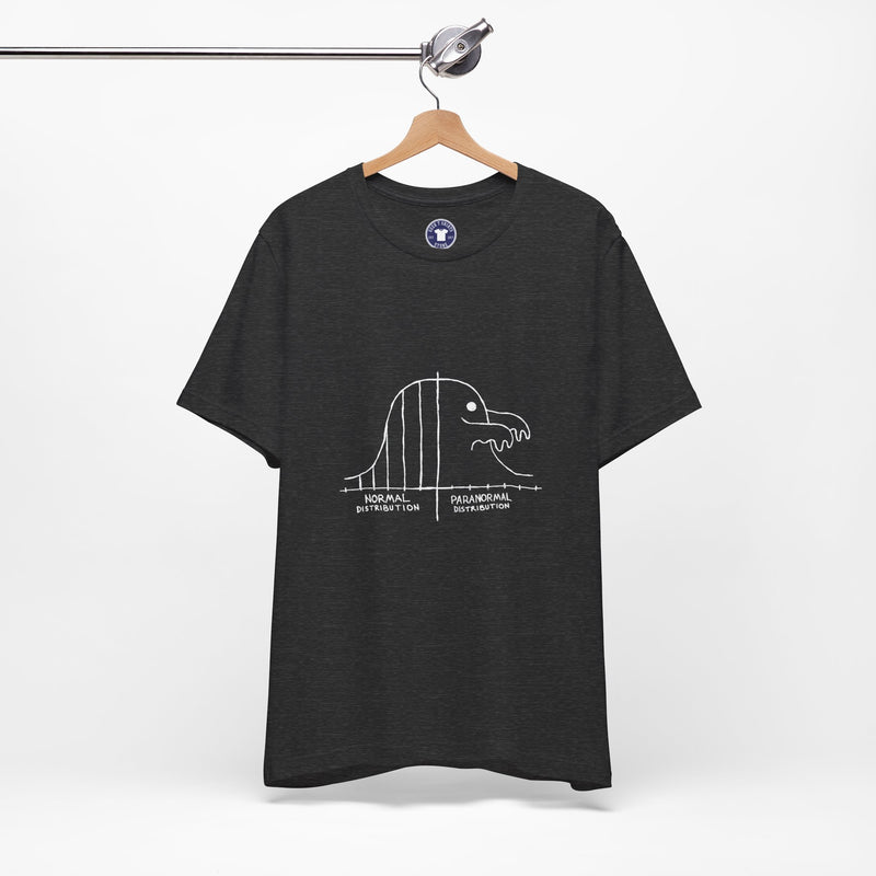 Math Statistics Paranormal Distribution Ghost - Premium Unisex Crewneck T-Shirt