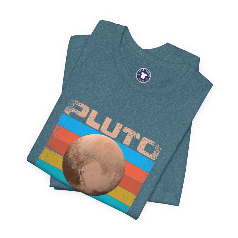 Pluto Never Forget - Geek Shirt - Funny Science Shirt - Premium Unisex Crewneck T-Shirt