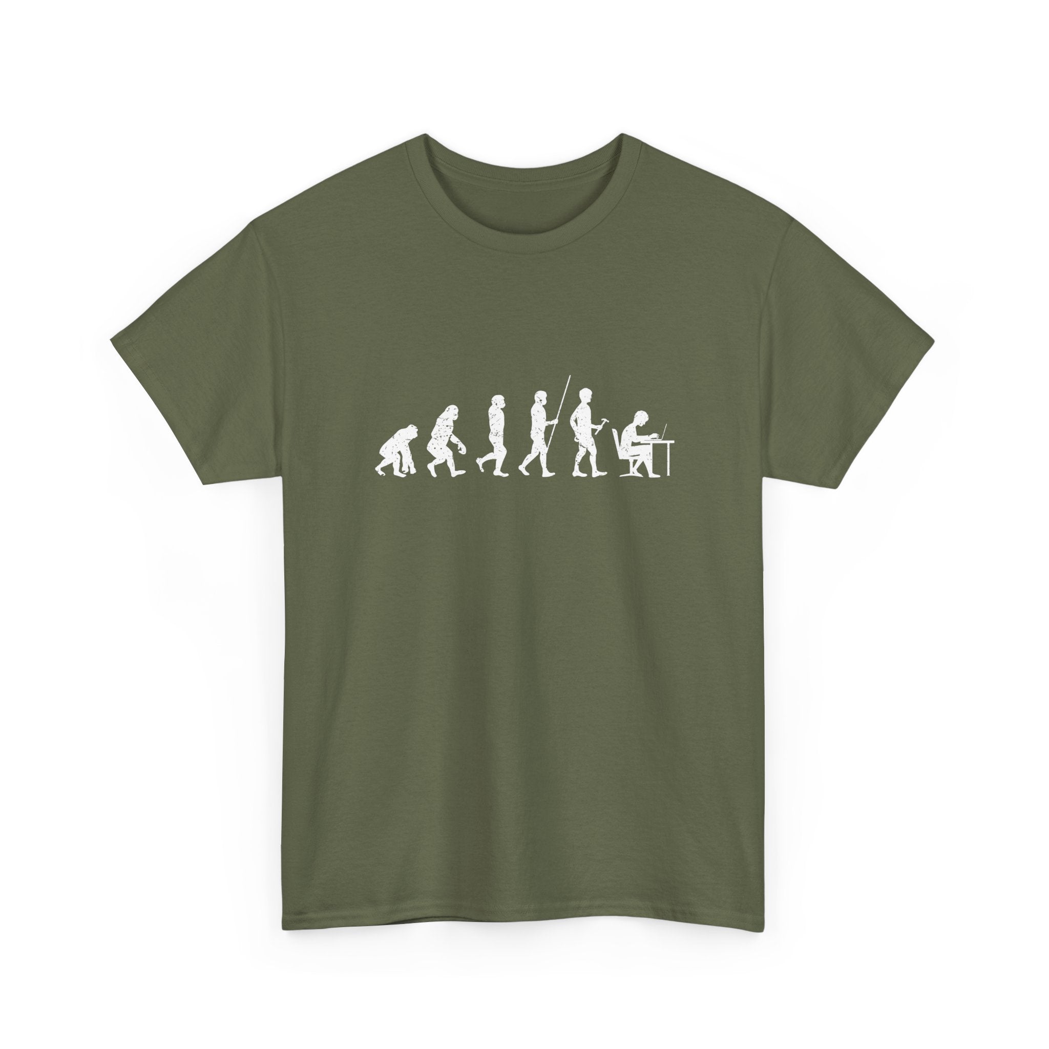 The Evolution To Coders - Regular Unisex Crewneck T-Shirt
