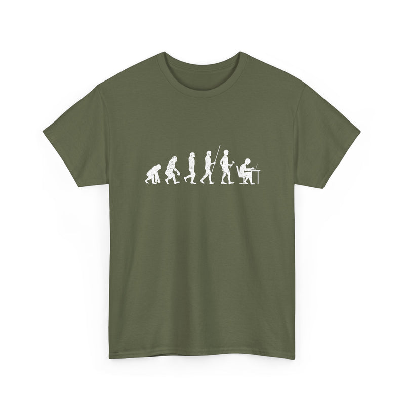 The Evolution To Coders - Regular Unisex Crewneck T-Shirt