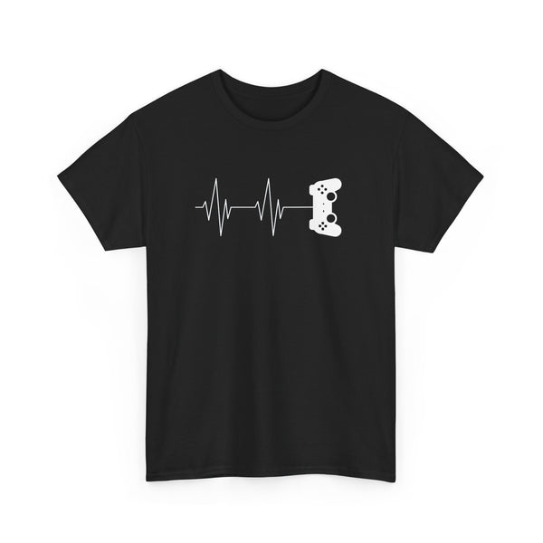Gamer Heartbeat - Video Gaming Addict Shirt - Regular Unisex Crewneck T-Shirt