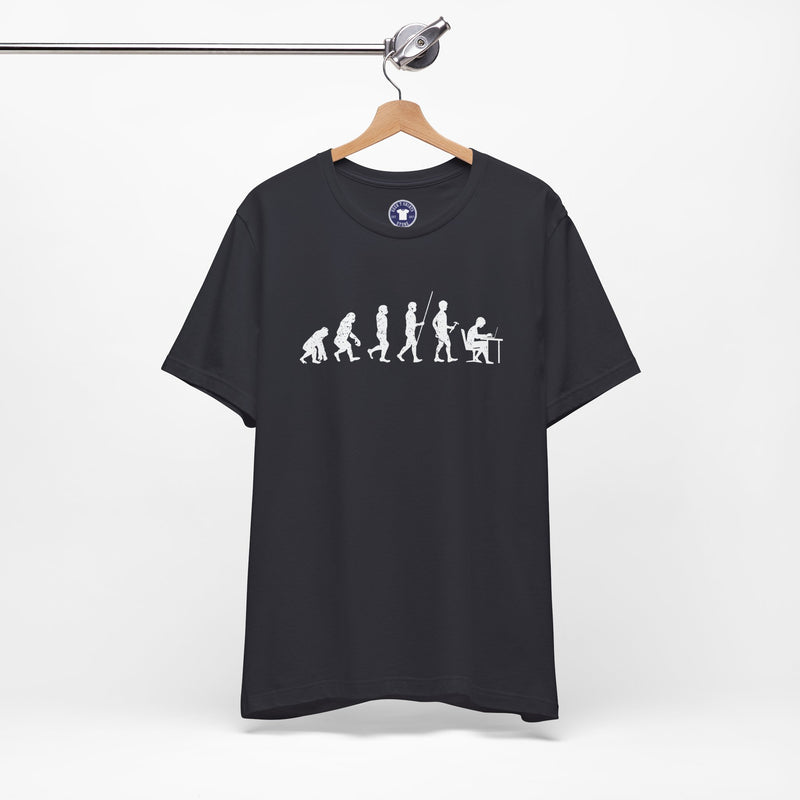 The Evolution To Coders - Premium Unisex Crewneck T-Shirt