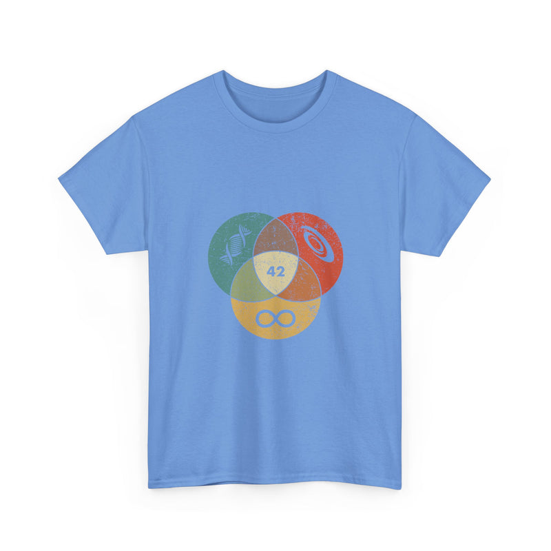 42 T-Shirt Hitchhikers Guide to the Galaxy Shirt Science Infinity DNA Galaxy Tee Geek Humor Gift Sci-fi Nerd Present Top