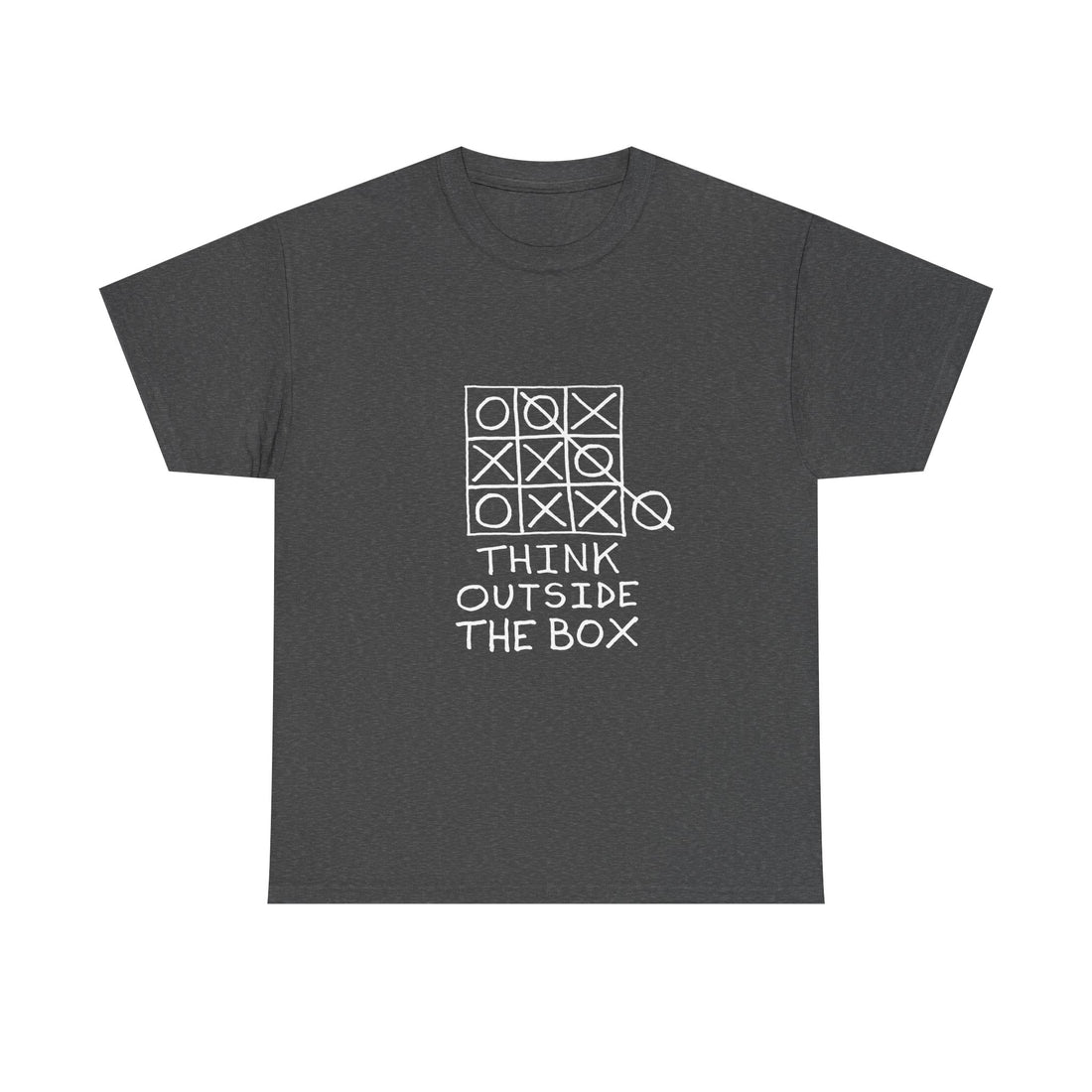 Think Outside the Box T-Shirt, Tic Tac Toe Game Tee, Funny Geek T-Shirt, Nerd Shirt, Puzzle Lover Gift, Casual Humor Top, Strategy Shirt