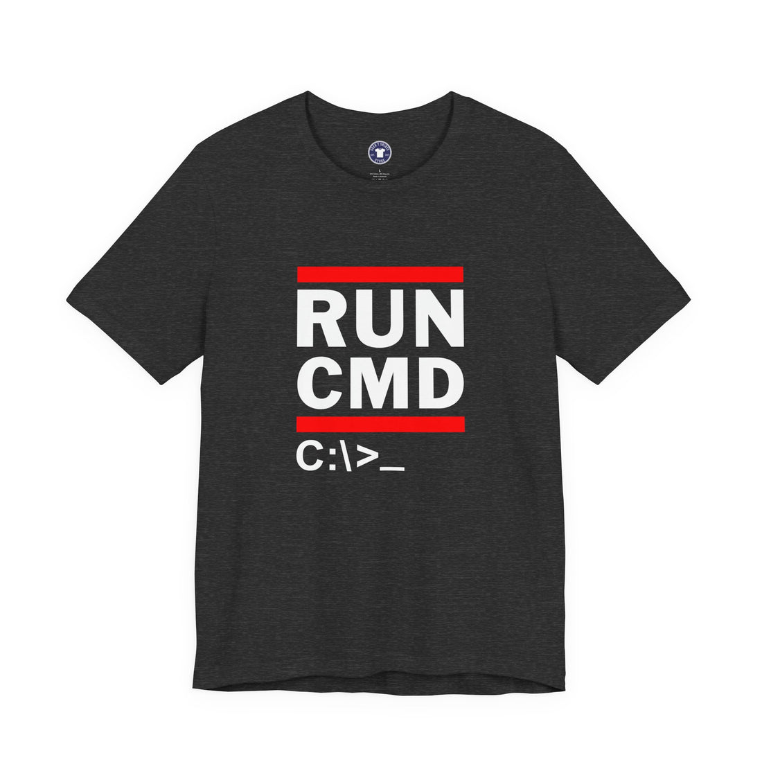 Run CMD C - IT Shirt - Funny Coder Shirt - MS-Dos - Premium Unisex Crewneck T-shirt