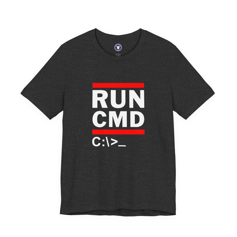 Run CMD C - IT Shirt - Funny Coder Shirt - MS-Dos - Premium Unisex Crewneck T-shirt