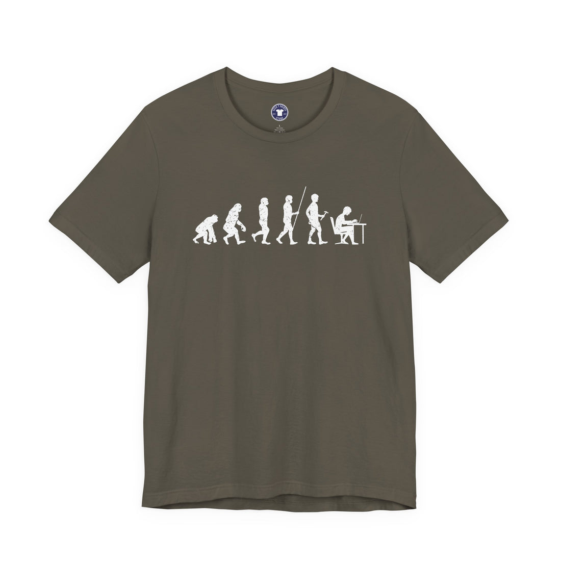 The Evolution To Coders - Premium Unisex Crewneck T-Shirt