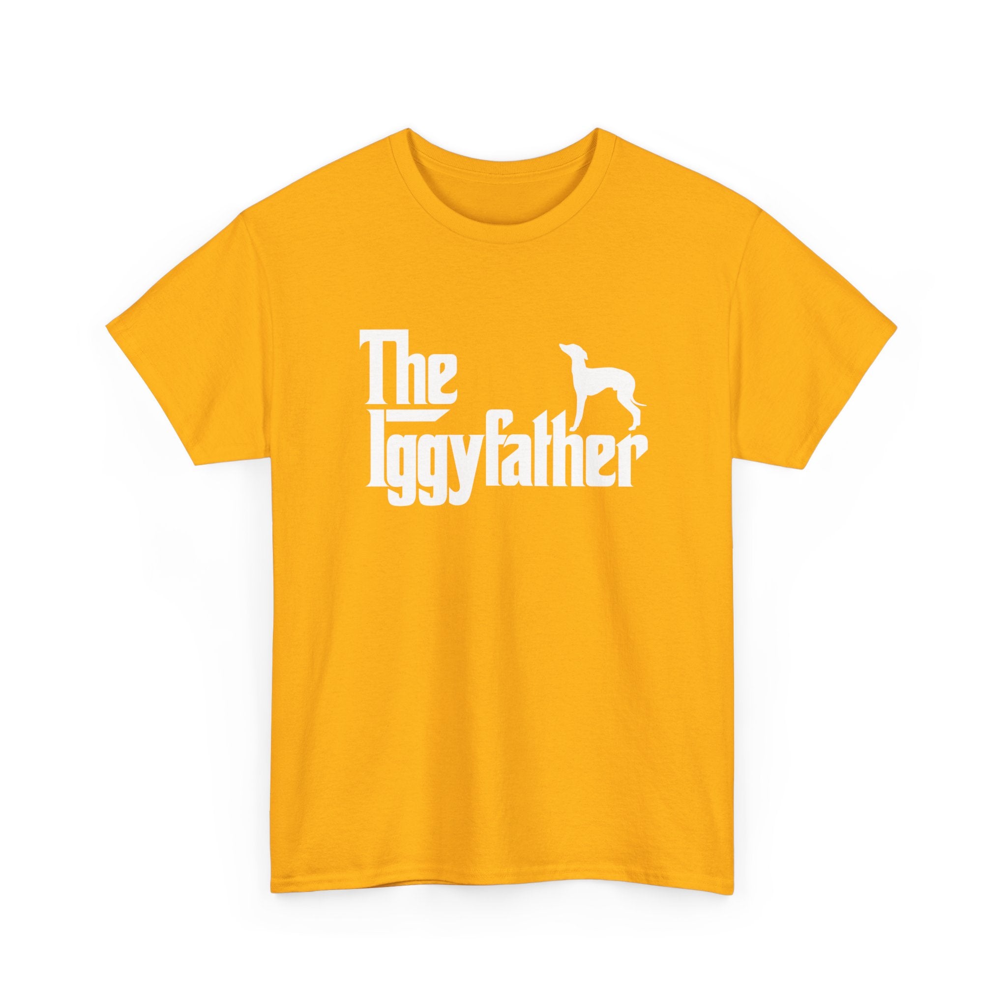 Italian Greyhound Shirt The Iggyfather Iggy Dog Dad Gift - Unisex Regular Crewneck T-Shirt