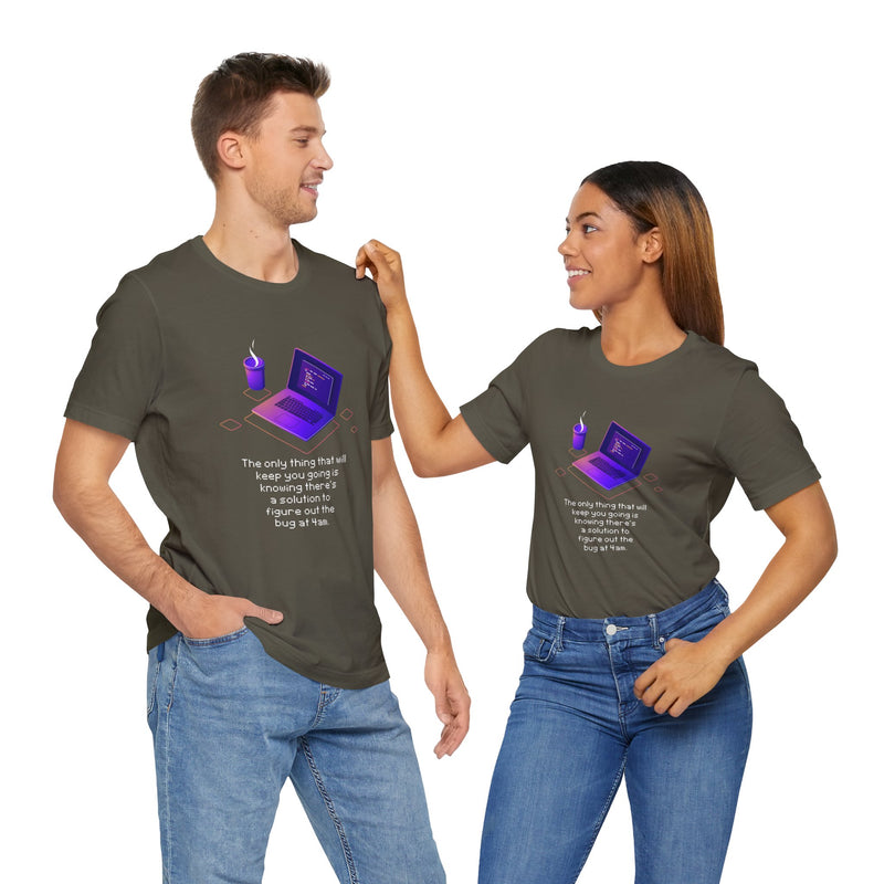 Figure Out The Bug At 4am - Premium Unisex Crewneck T-Shirt