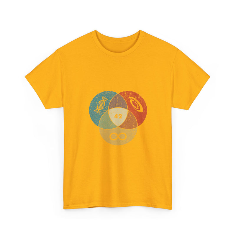 42 T-Shirt Hitchhikers Guide to the Galaxy Shirt Science Infinity DNA Galaxy Tee Geek Humor Gift Sci-fi Nerd Present Top